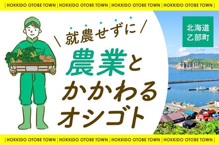 乙部町では、農産物に関わる地域おこし協力隊を募集中です！